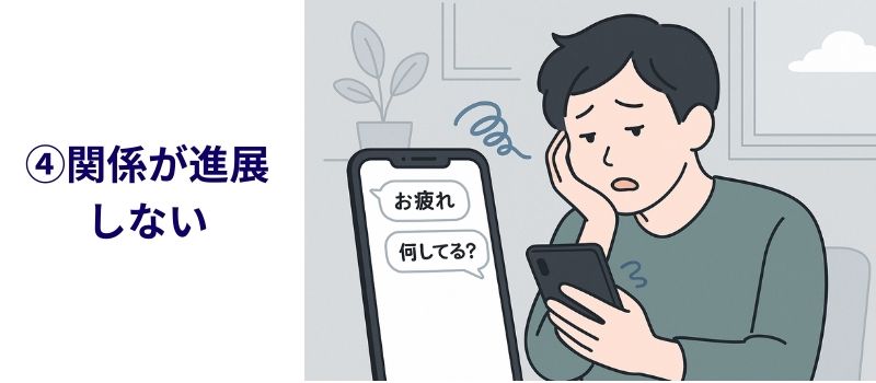 関係　進展なし　悩む